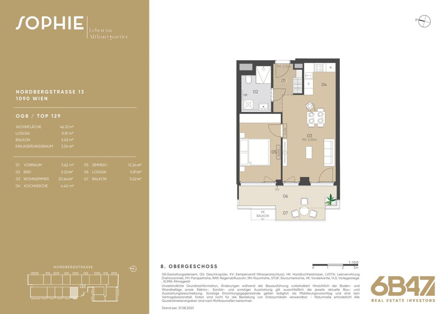 Wohnung Alsergrund with Balcony Loggia