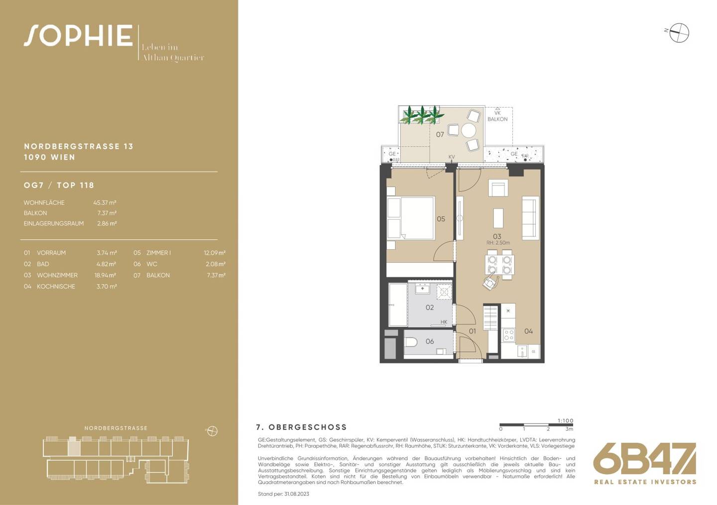 Wohnung near U4 balcony and high quality finishes