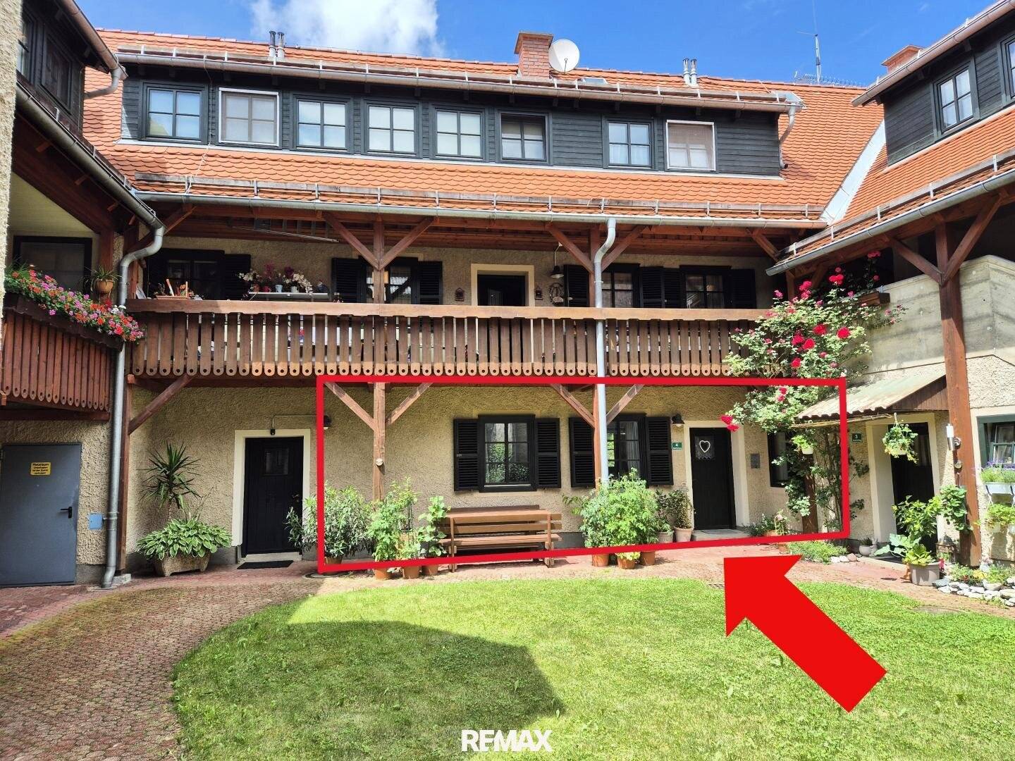 Erdgeschosswohnung mit Innenhof in Teufenbach