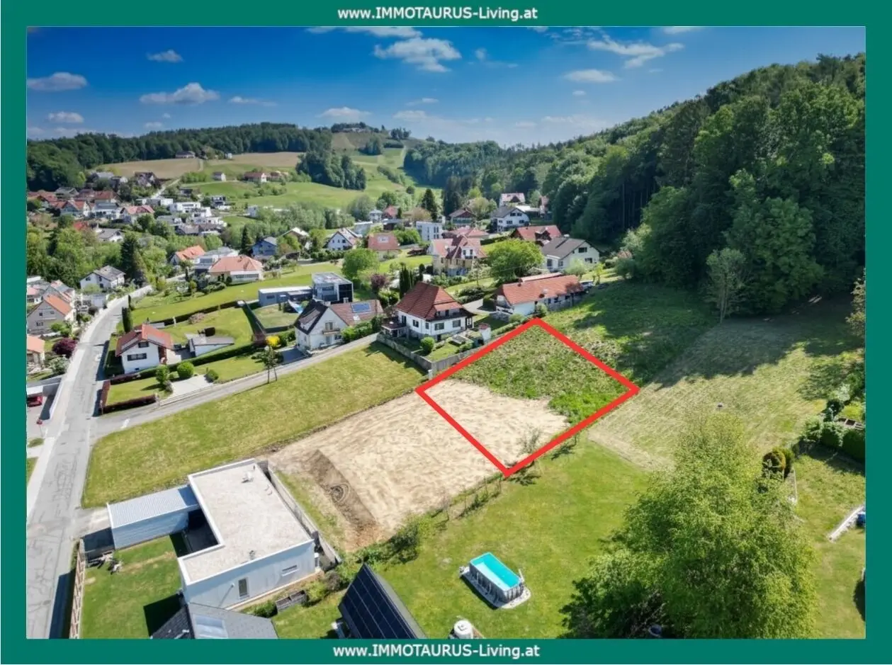 Sunny dream plot in Gleisdorf top location, 823 m² with expansion possibility