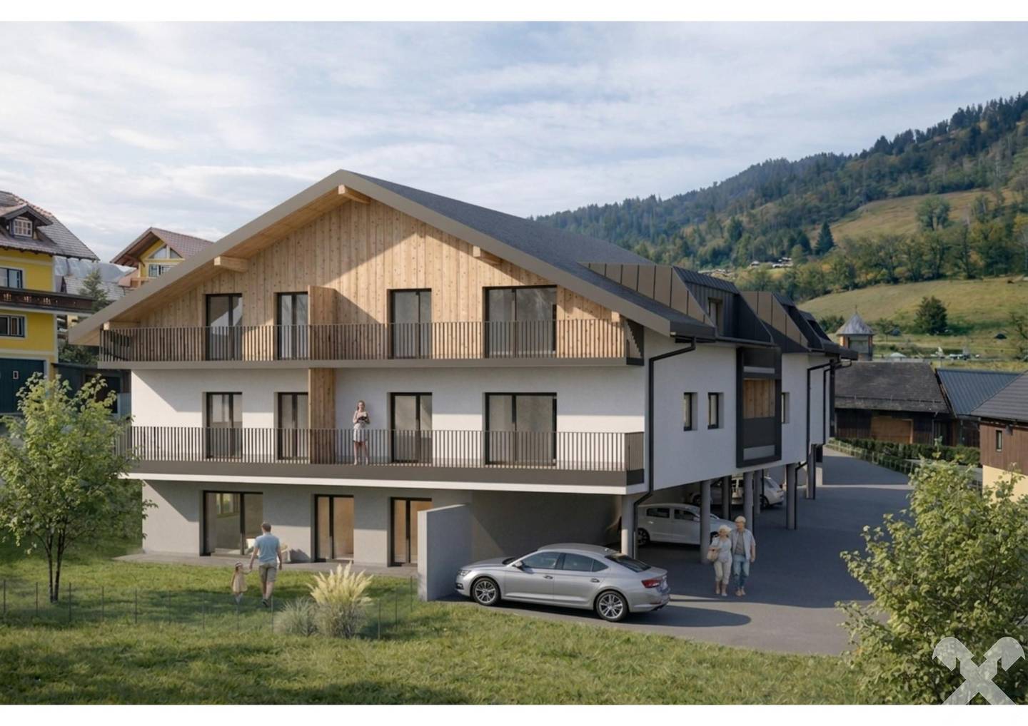 Moderne Wohnung in Pruggern mit Balkon