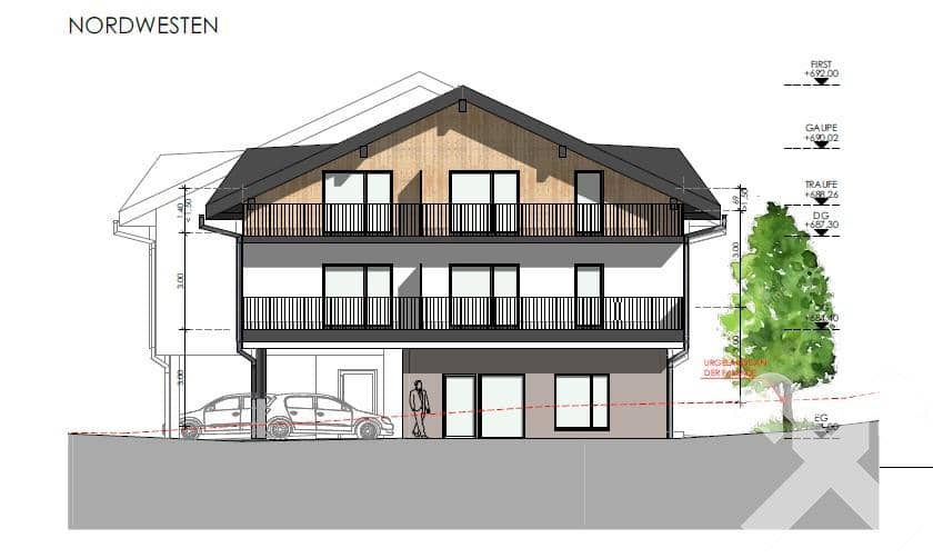 Moderne Wohnung in Pruggern mit Balkon
