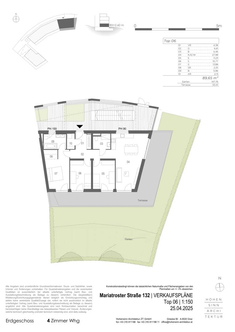 Apartment Mariatrost with terrace and private garden