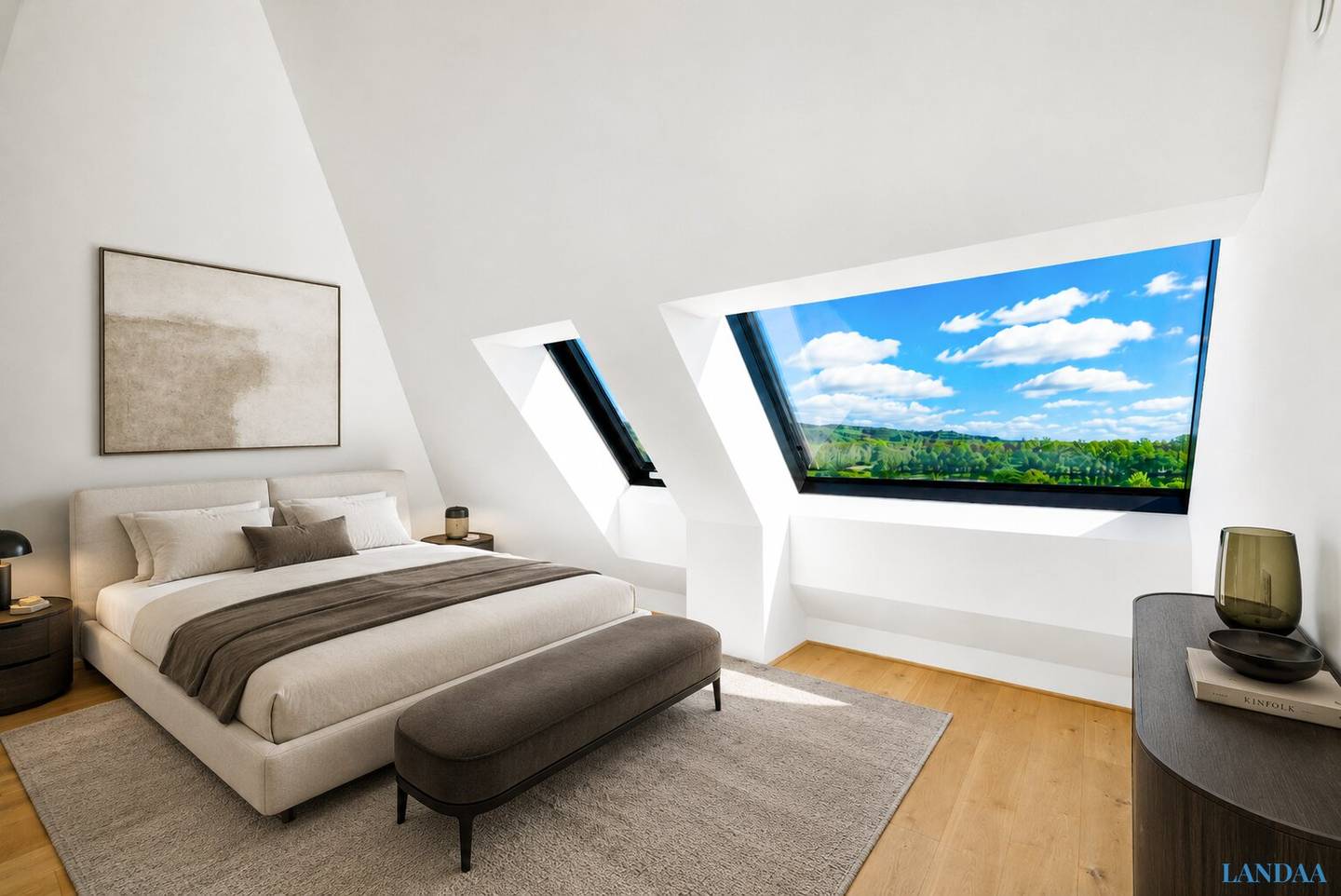 Dachgeschosswohnung Donau Blick Zwei Terrassen