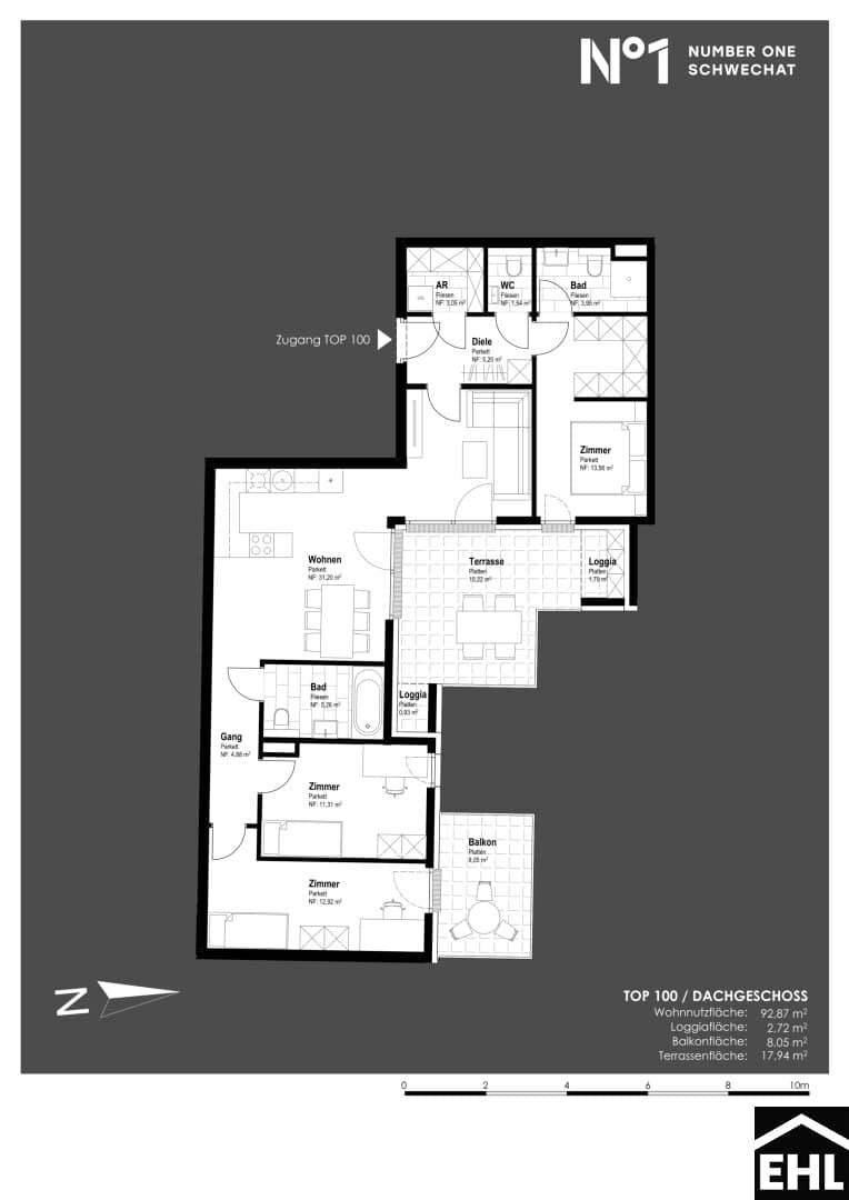 Wohnung Neubau Erstbezug Hauptplatz Terrasse