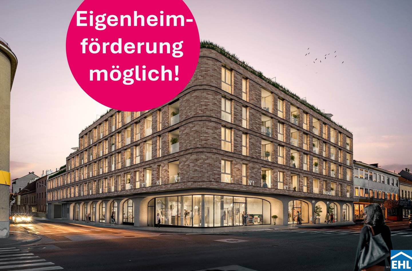 Neubau Erstbezug Wohnung mit Loggia am Hauptplatz
