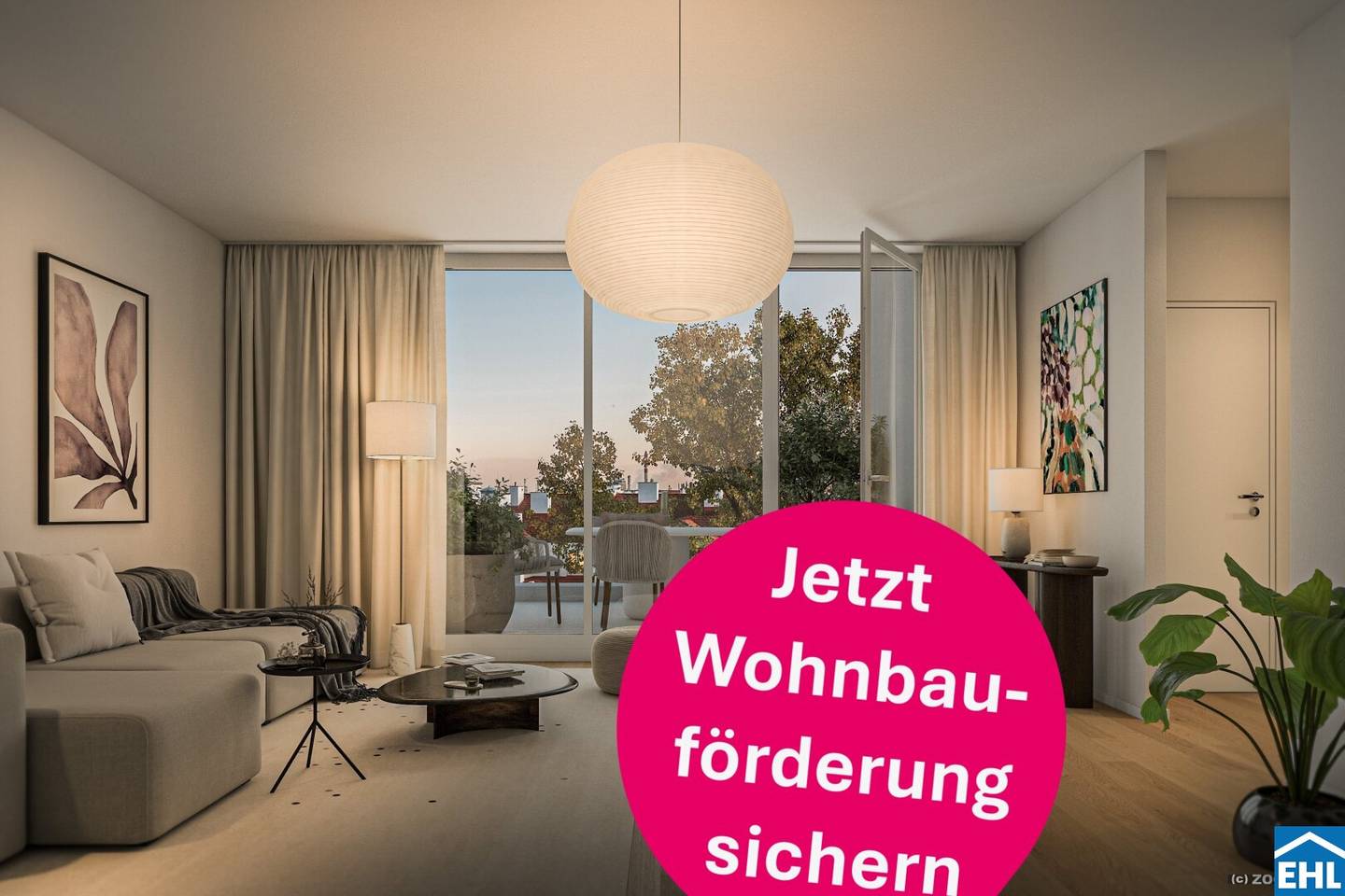 Wohnung am Hauptplatz Erstbezug Balkon