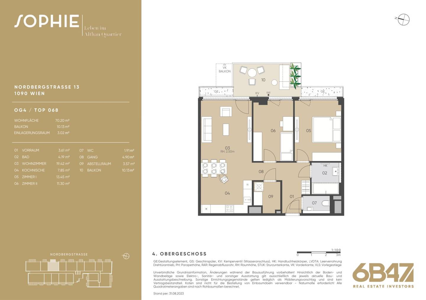 Helle Neubauwohnung mit Balkon im Neubauprojekt SOPHIE
