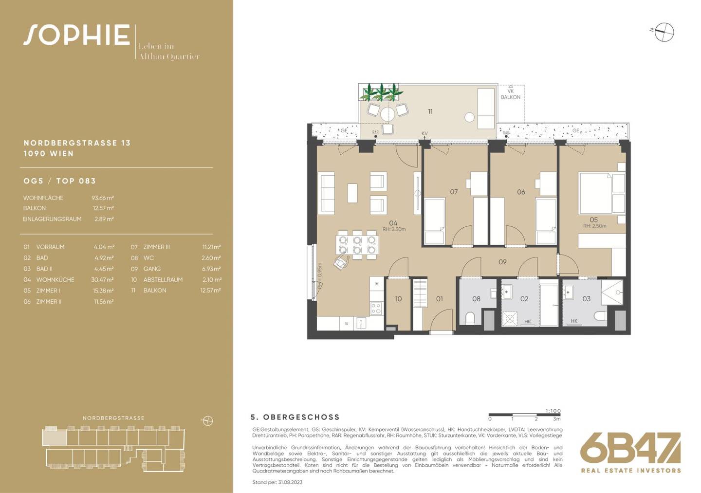 New build Wohnung near U4 Friedensbrücke balcony