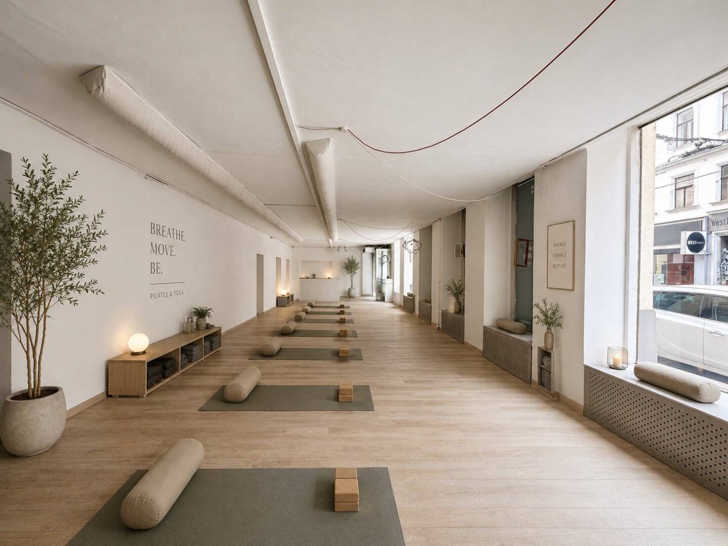 Street-facing commercial premises with large windows! Individually designable! Ideal for Pilates, Yoga, Atelier etc.