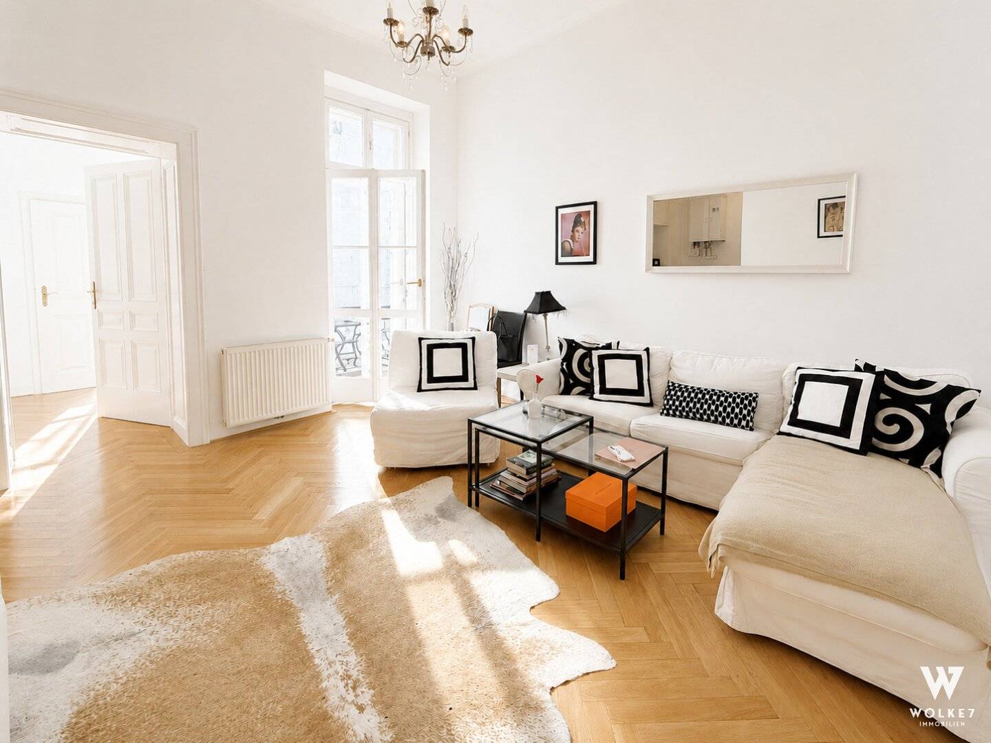 Kernsaniertes Altbauwohnung Balkon Zentral