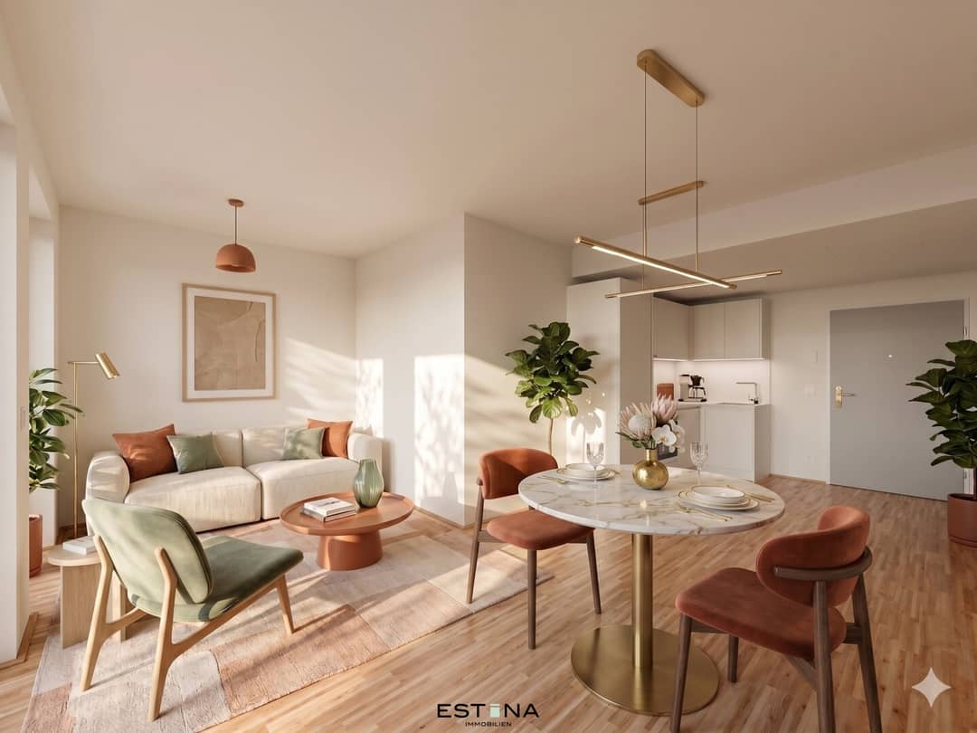 Apartment with Loggia and Danube View in Donau City