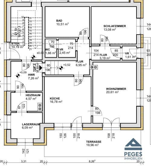 Apartment with garden and terrace in central location