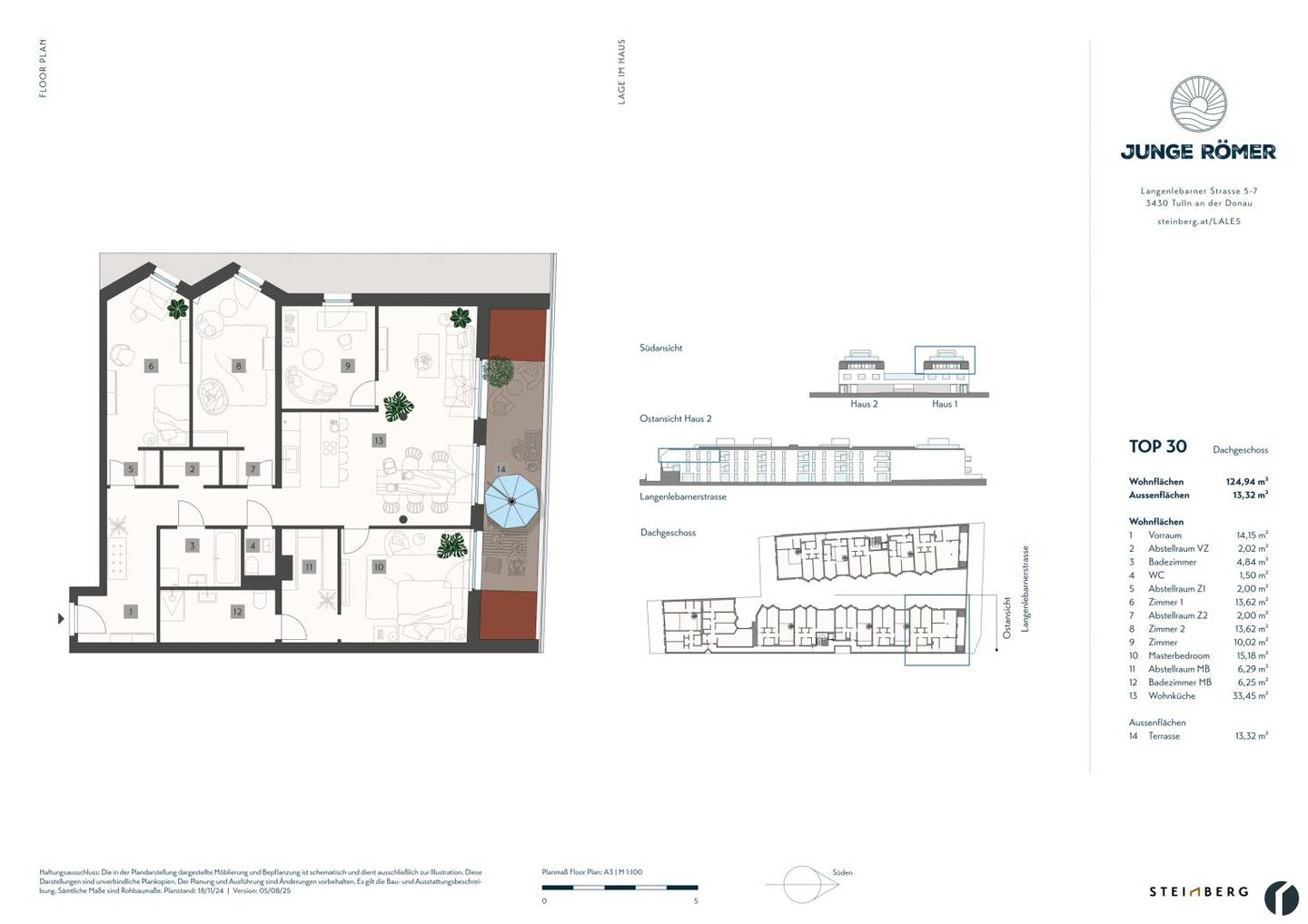 5-room attic apartment in the centre of Tulln