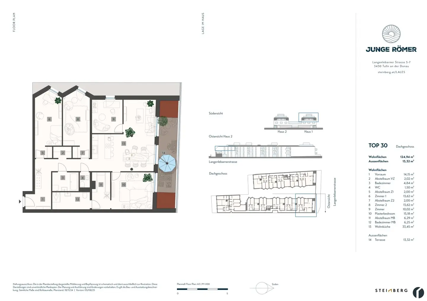 5-room attic apartment in the centre of Tulln