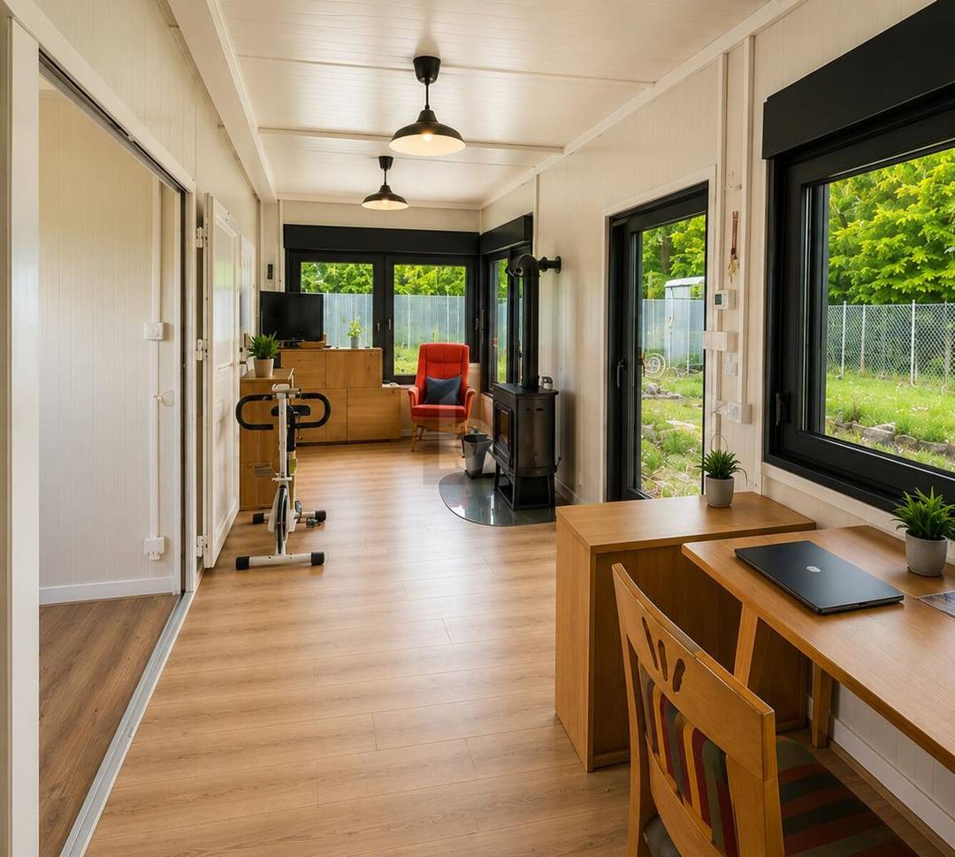 Modernes Ferienhaus auf erschlossenem Grundstück mit Fußbodenheizung