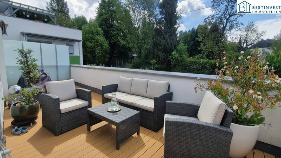 Wohnung southwest terrace city view carports