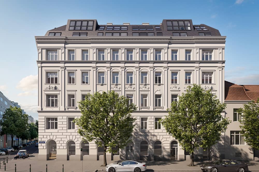 Dachgeschosswohnung with roof terrace and balcony