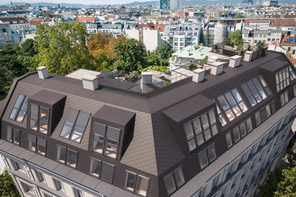 Dachgeschosswohnung with roof terrace and balcony