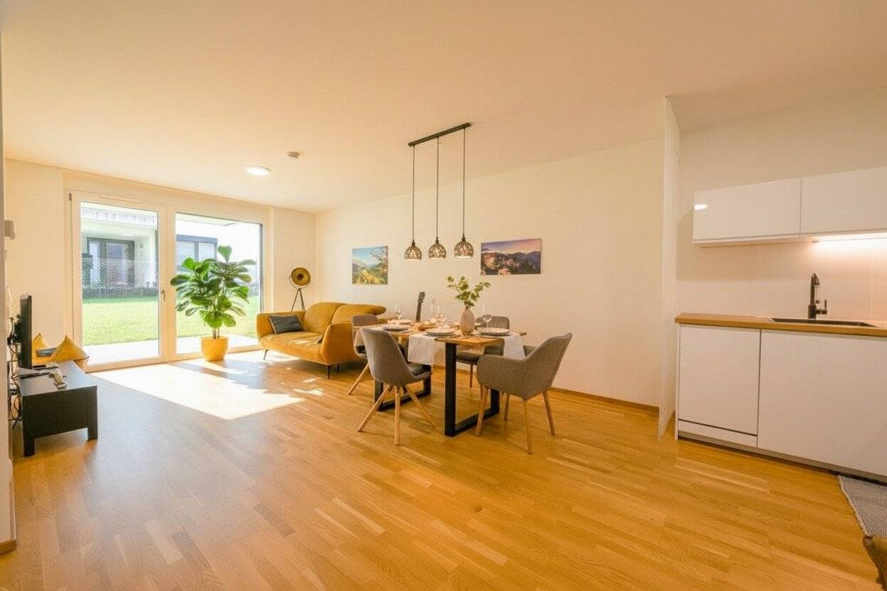 Erdgeschosswohnung mit Garten und Tiefgarage Fieberbrunn