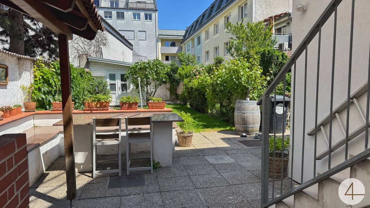 123m² Gartenwohnung mit Sauna in Wien 22