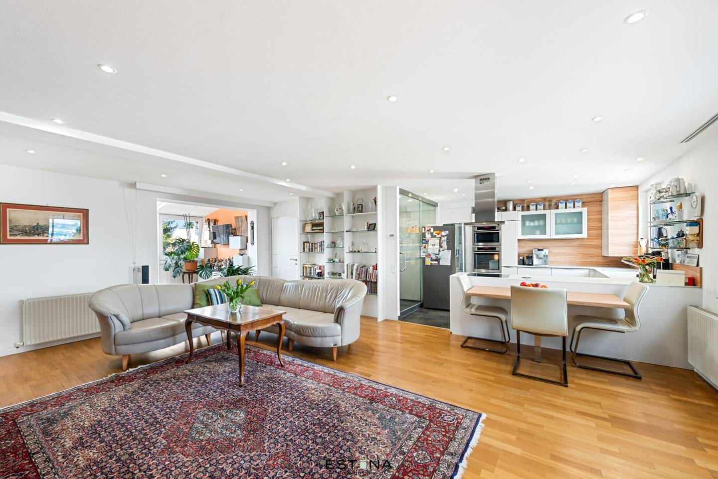 Attic apartment with large terrace and green view