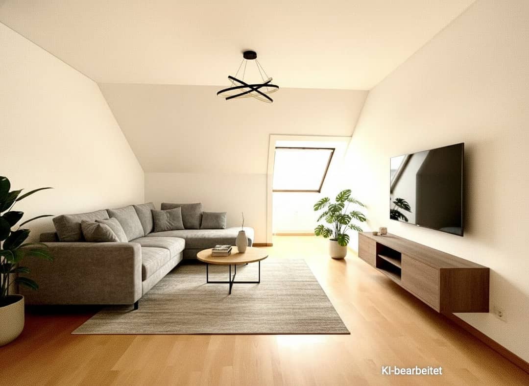 Attic apartment with air conditioning and panoramic view