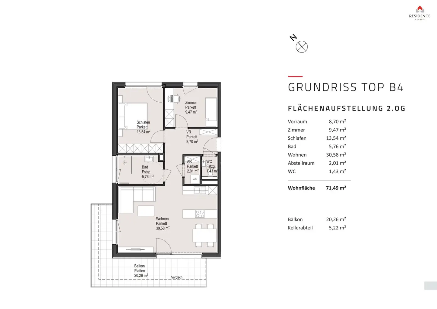 Neubau Erstbezug Wohnung mit großzügigem Balkon