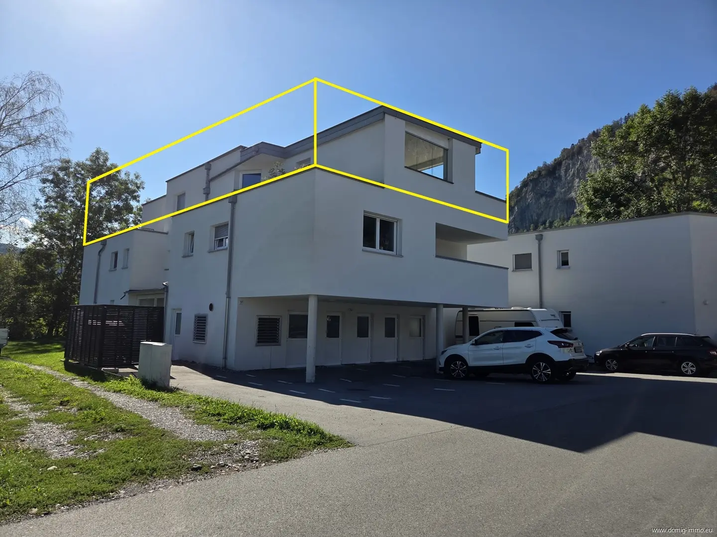 Penthouse mit Bergblick und großer Sonnenterrasse
