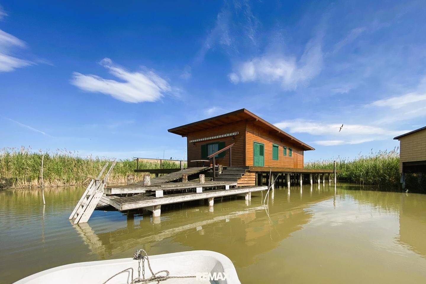 Seehütte auf Eigengrund im Neusiedler See