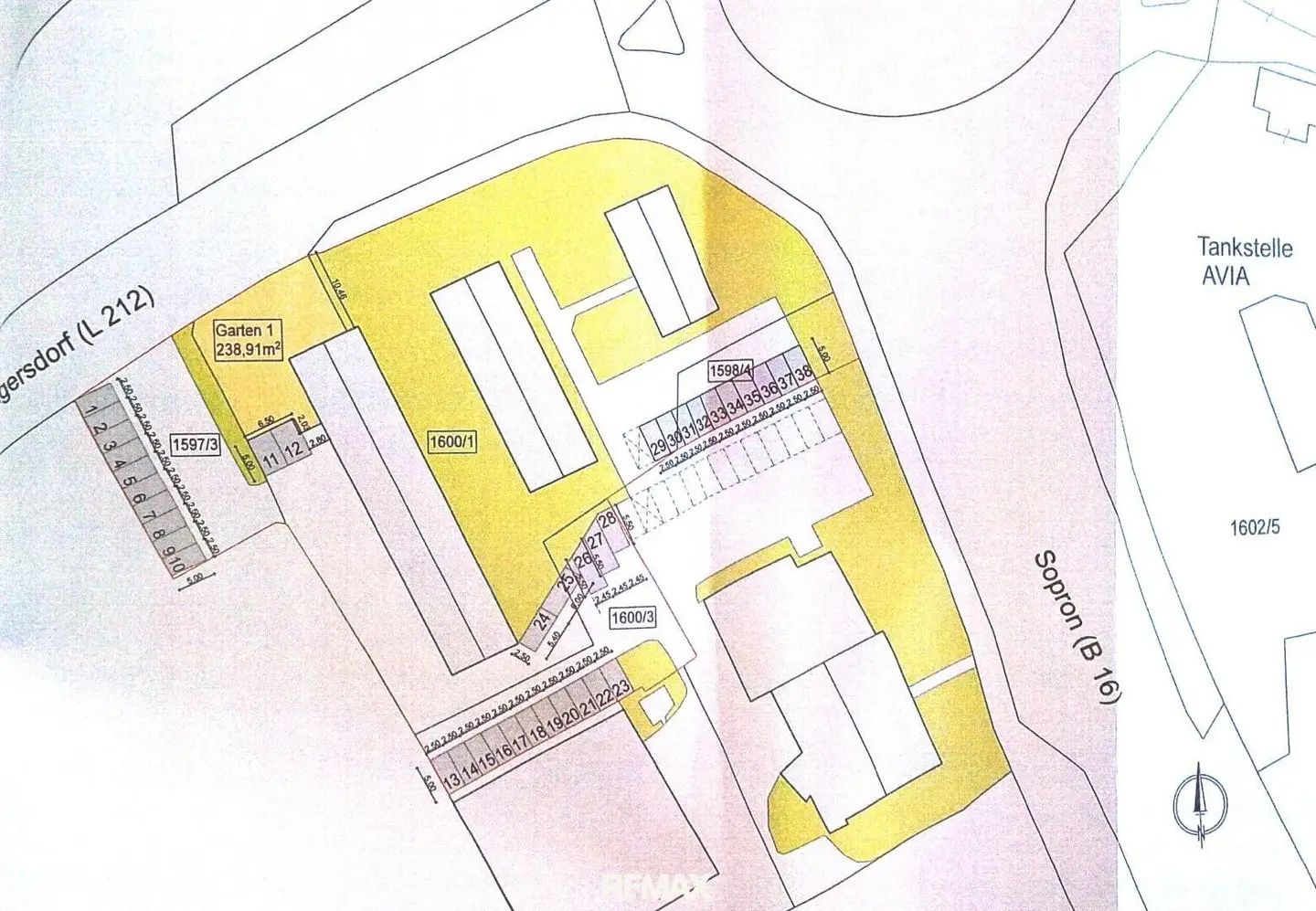 Stellplätze im Gewerbezentrum Ost Siegendorf
