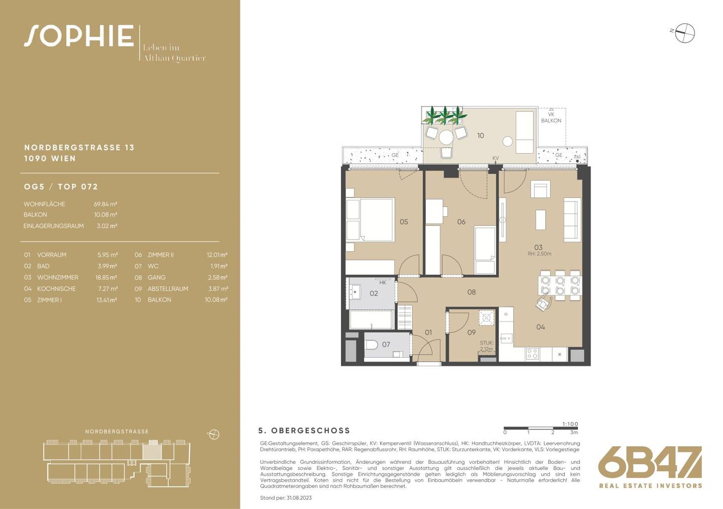 Investment apartment in Sophie new build with balcony