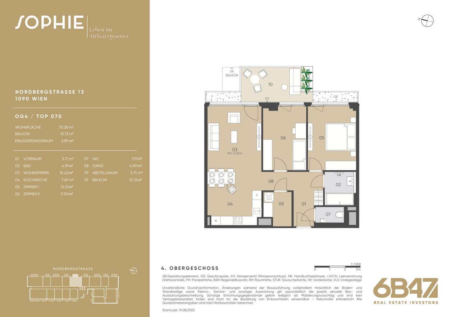 Wohnung Alsergrund Neubau Balkon
