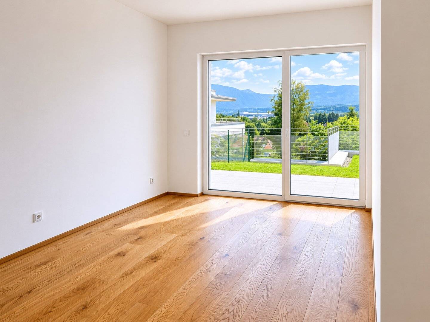 Wohnung mit Garten und Terrasse im Neubau The Hills