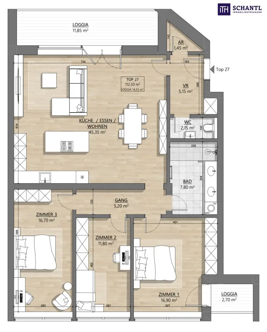 Brand new apartment near Hundsturm Park