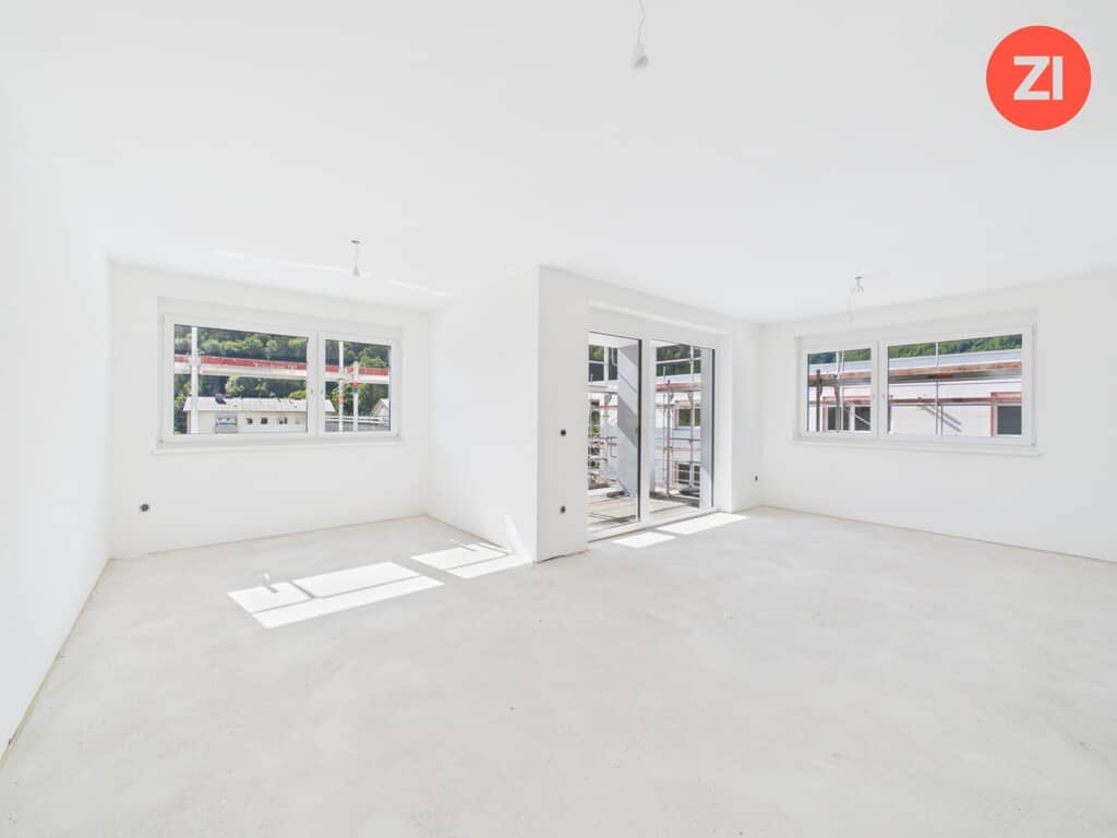 Subsidized new build apartment balcony and garage