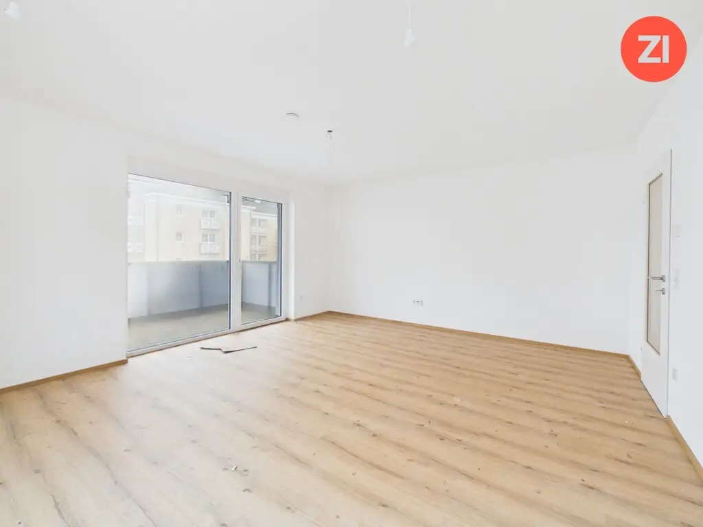 Subsidized new build apartment balcony and garage