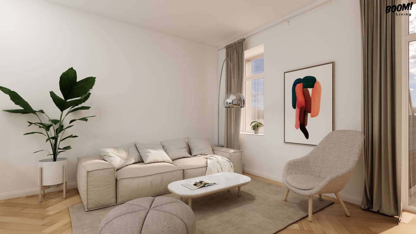 Quiet 2-room apartment with private garden