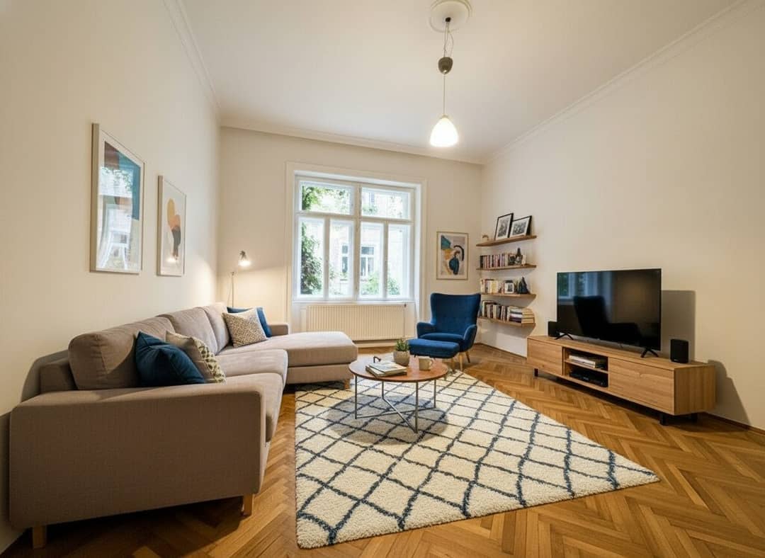 Old building apartment style near U3 Rochusgasse