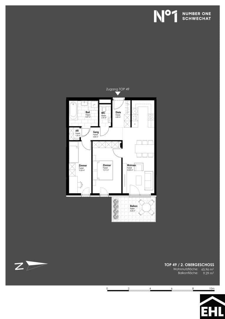 Wohnung Neubau Erstbezug nah am Bahnhof