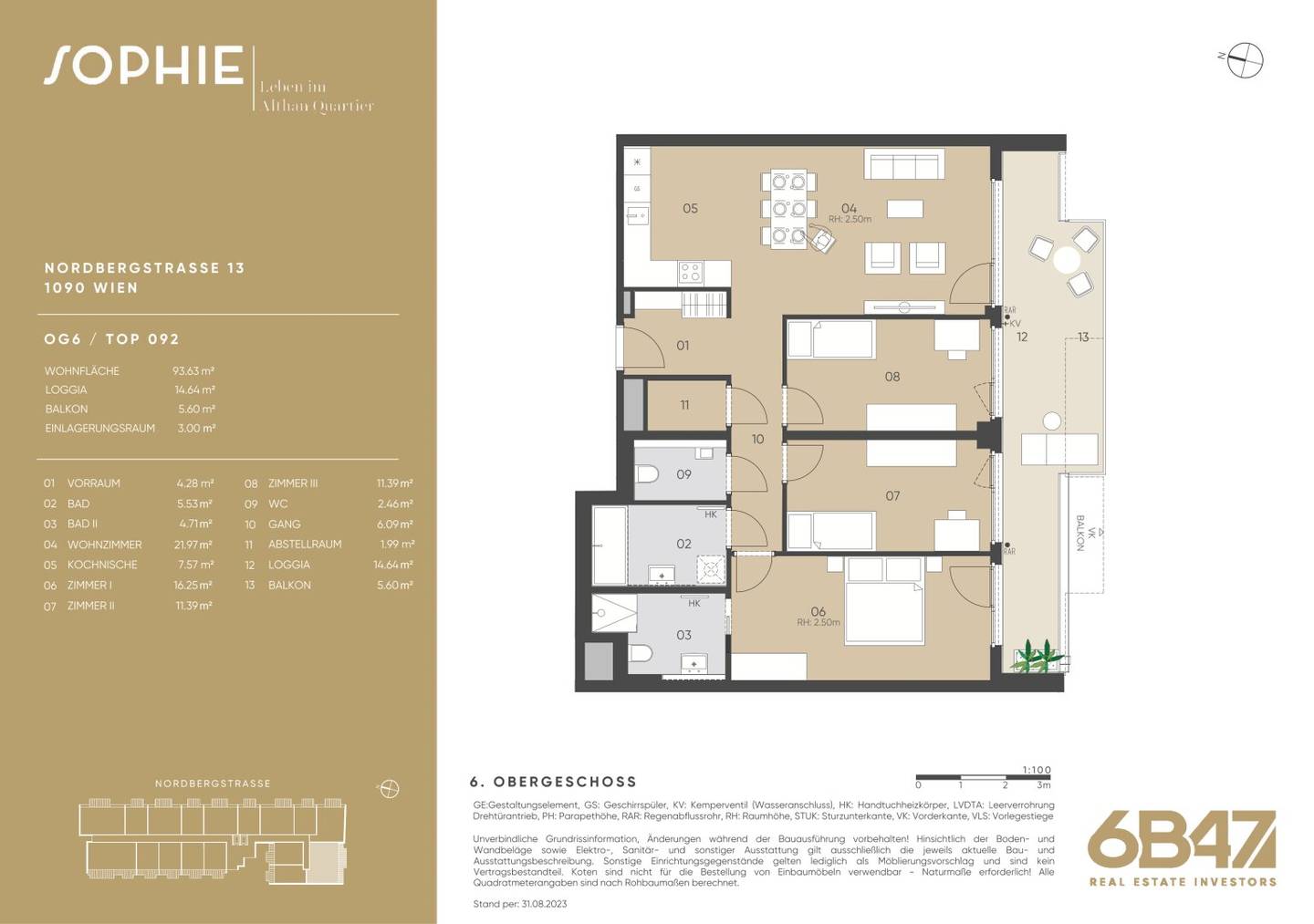 Neubauwohnung mit Balkon und bodentiefen Fenstern