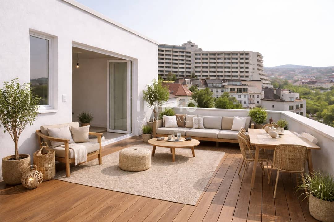 Dachgeschosswohnung mit Balkon und Terrasse