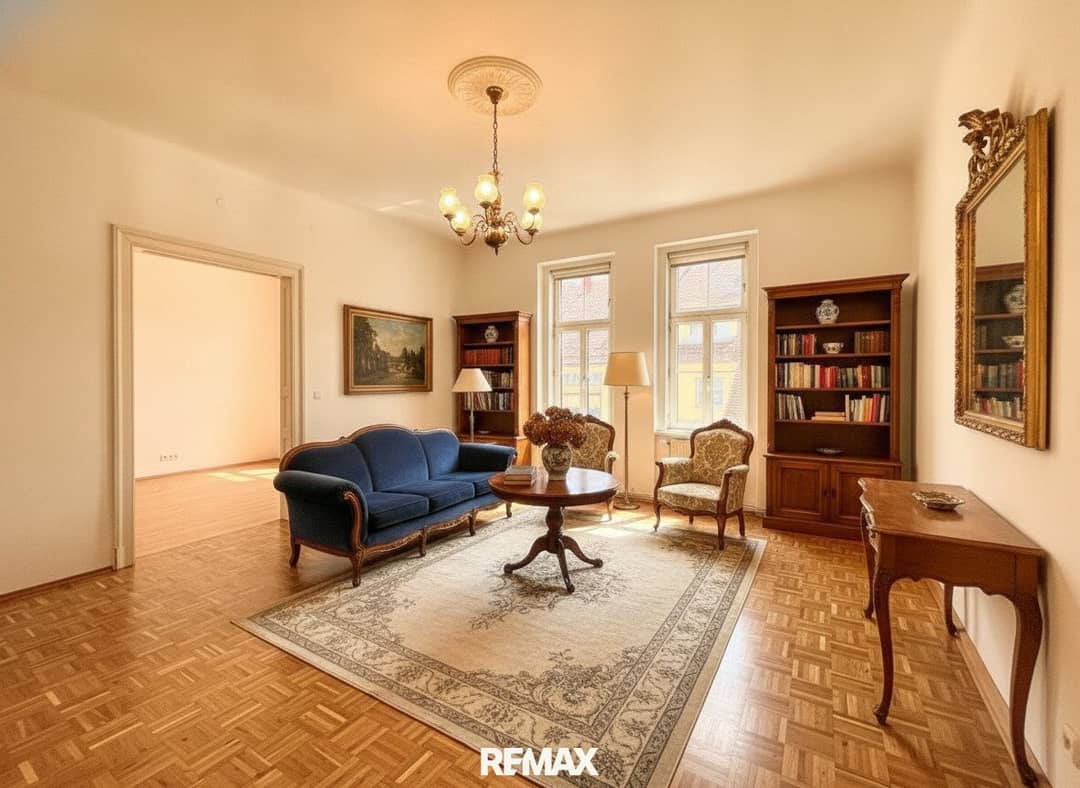 Charming old building apartment with balcony near the center