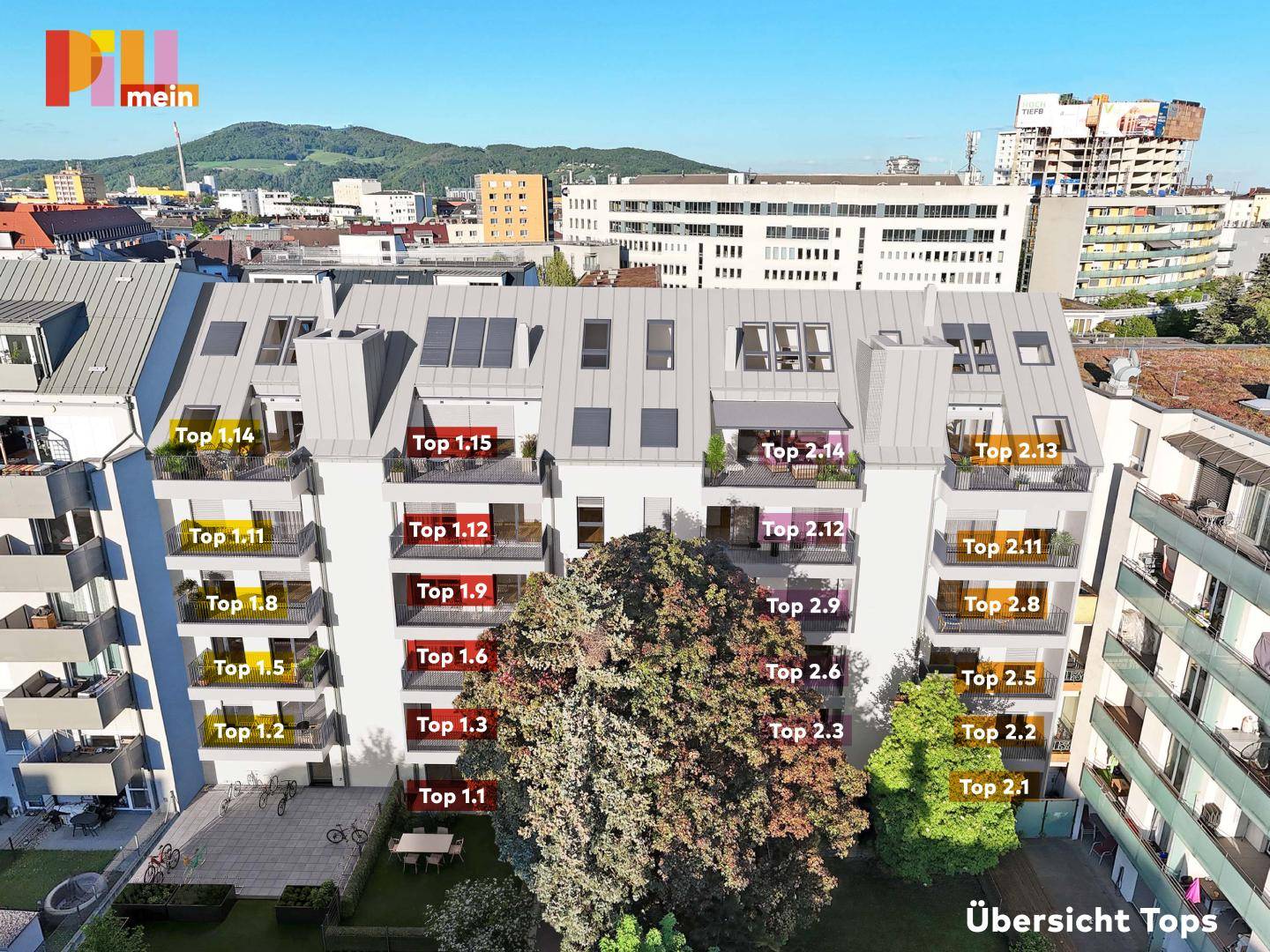 Neubau Erstbezug Wohnung Stadtzentrum Balkone