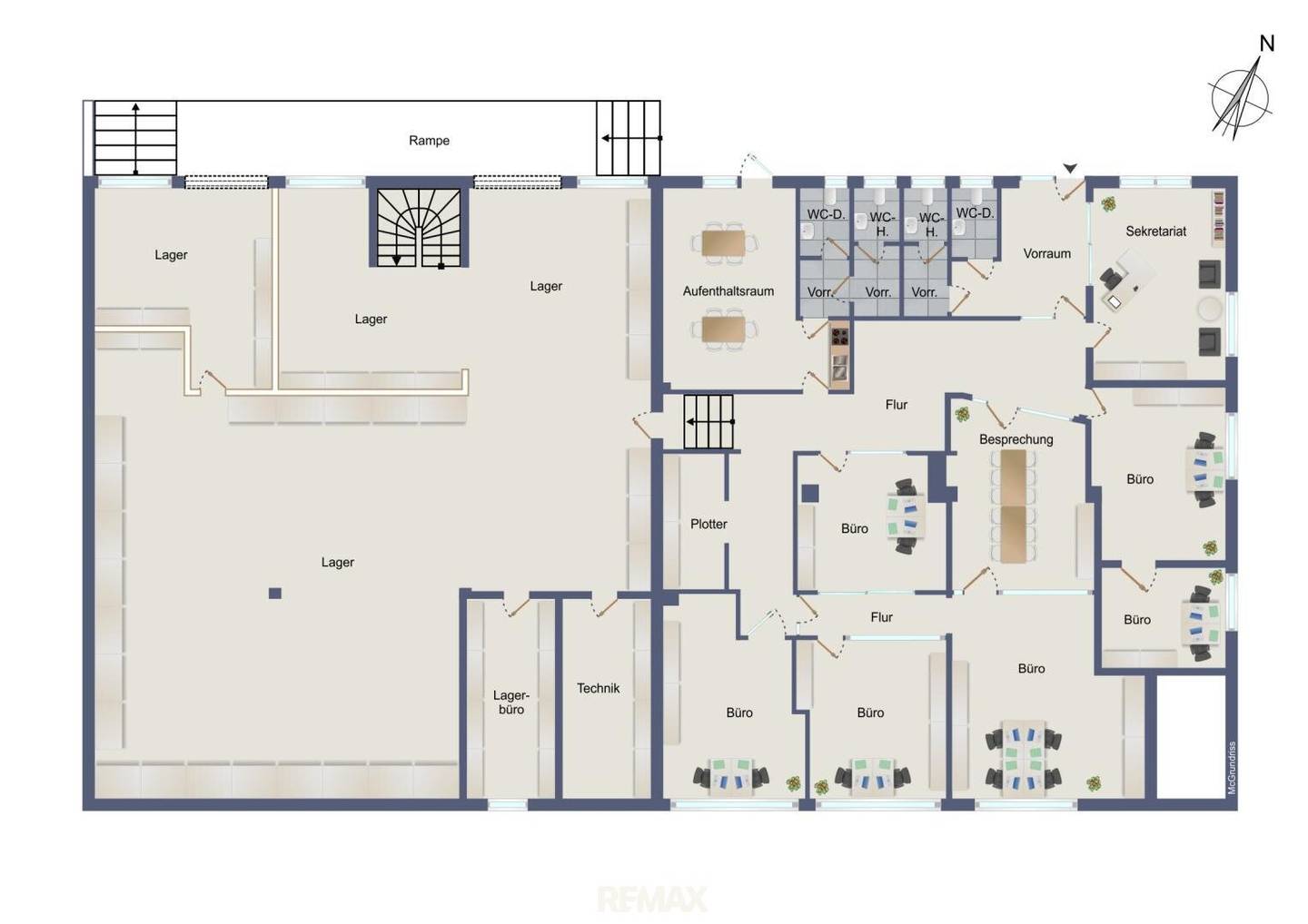 Büro- und Lagerfläche in Liebenau