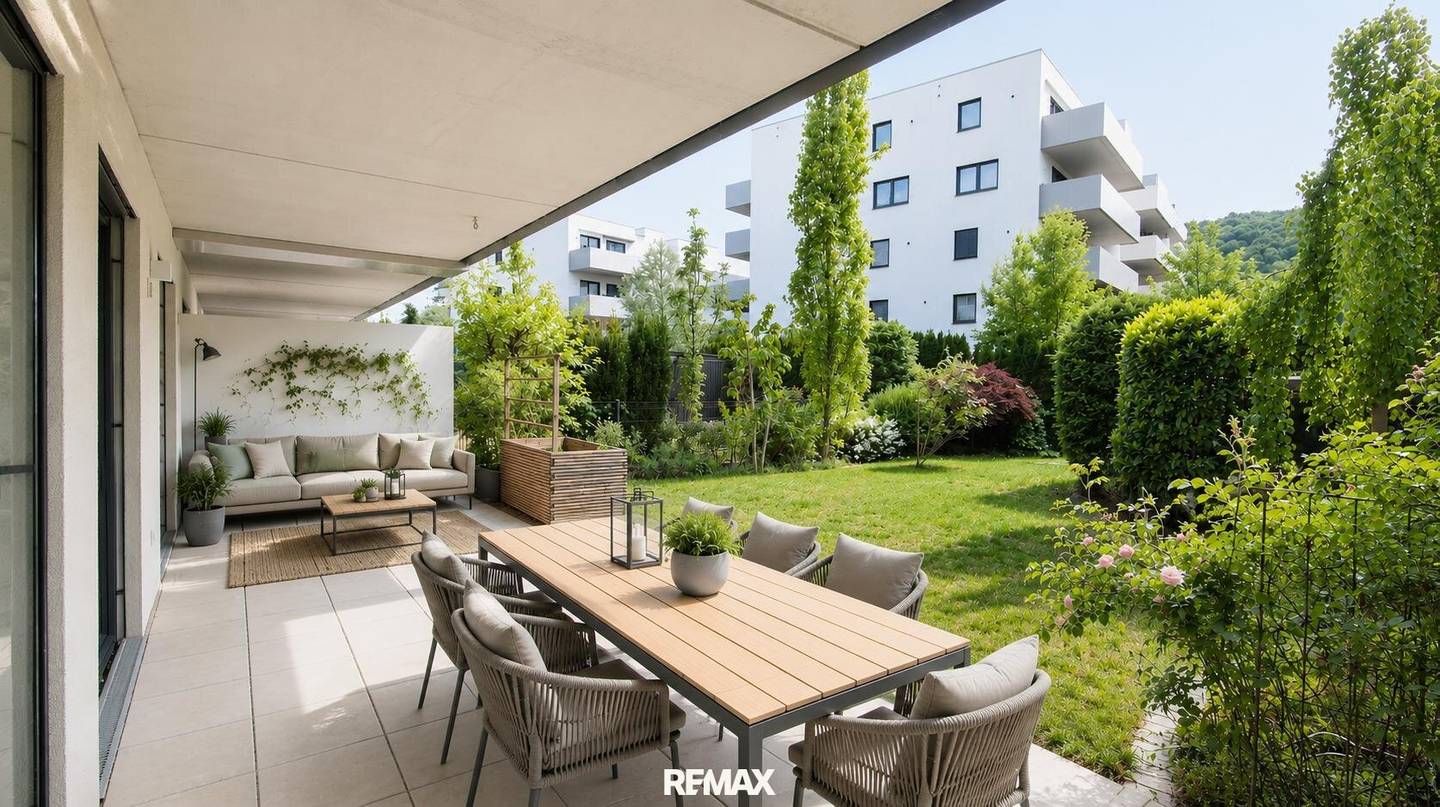 Wohnung mit Garten und Terrasse in Gösting