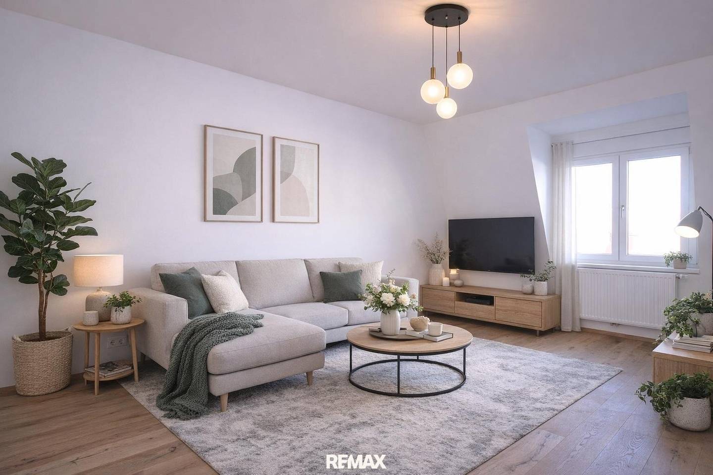Renovated apartment with balcony in central location