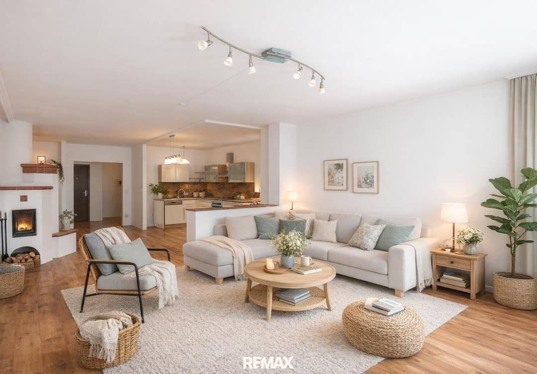 Apartment with far view and loggia in a quiet area