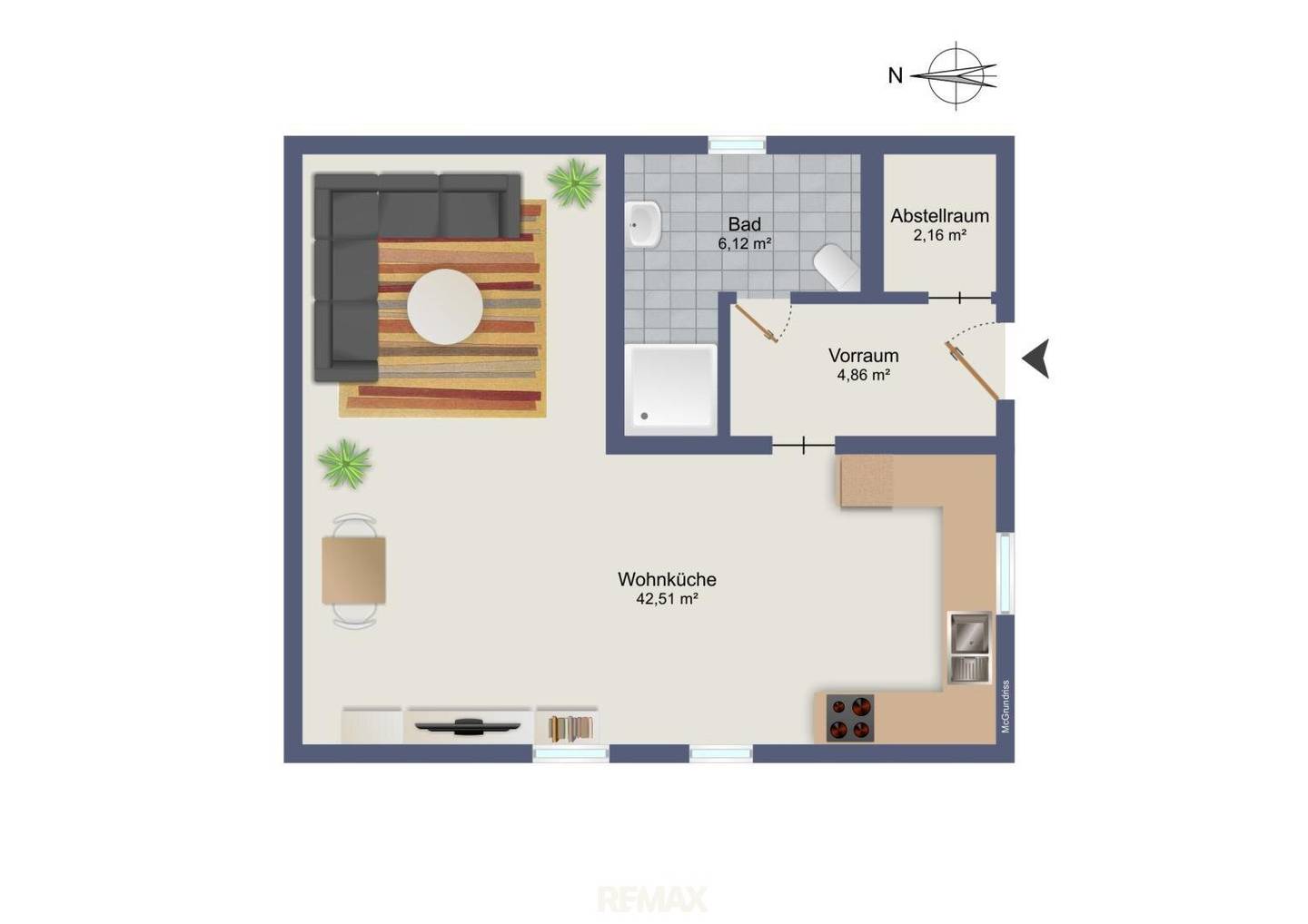 Loft style apartment with terrace and parking