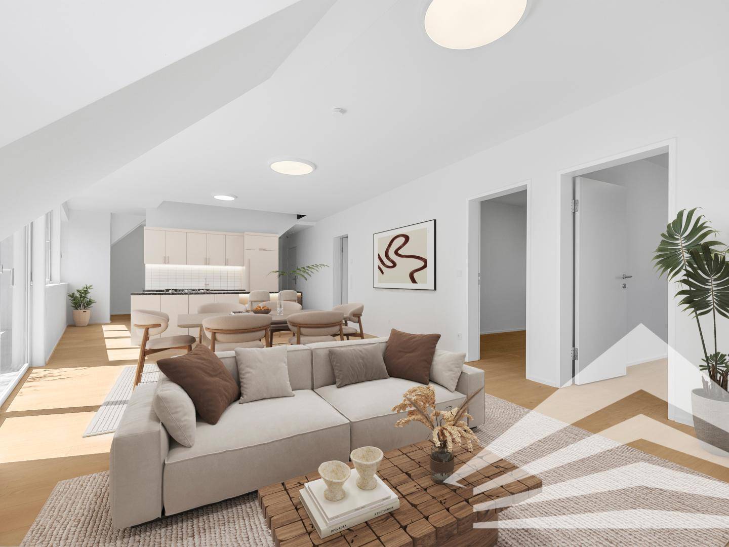 Penthouse Erstbezug mit Terrasse und Balkon